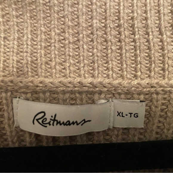 Reitmans Women's Beige Striped Sweater - Picture 3 of 4